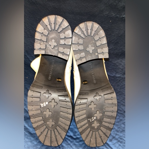 BARELY WORN - LUCKY BRAND Womens Beige Worrin Leather Booties 10M - Picture 4 of 6